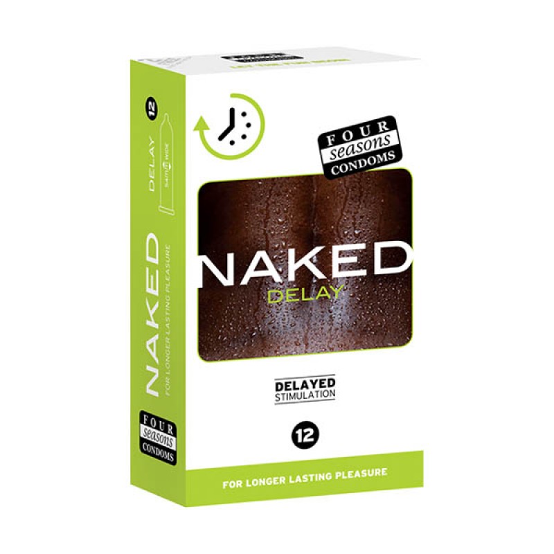 Four Seasons Condoms Naked Delay 12 Pack